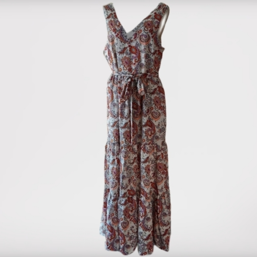 Rachel Zoe V-Neck Floral Boho Maxi Dress - Picture 9 of 9